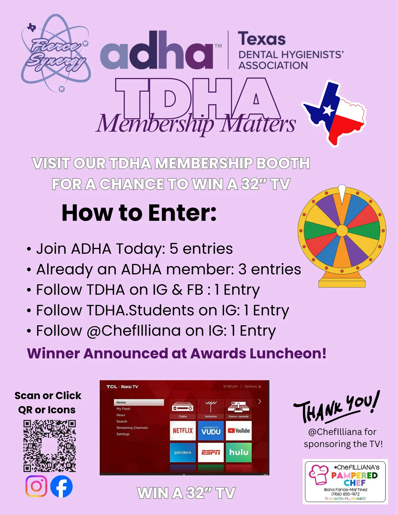TDHA Membership Matters: How to Enter to Win a 32" TV.