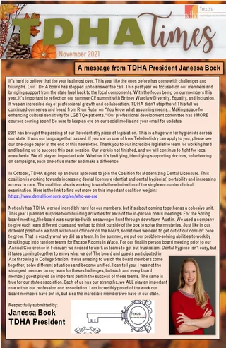 TDHA Times November 2021